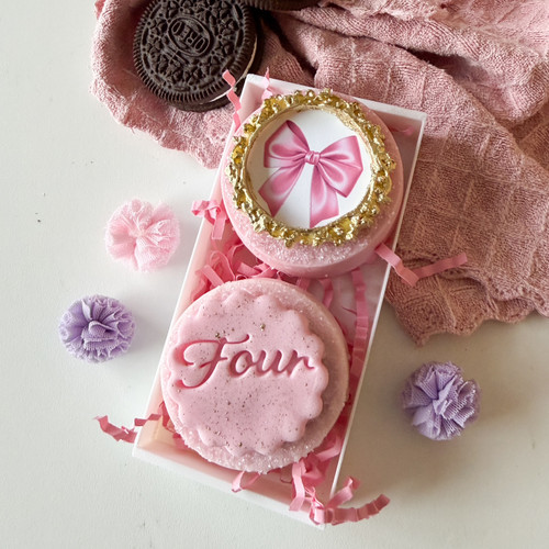 Script Number Four Fondant /Cookie Embosser