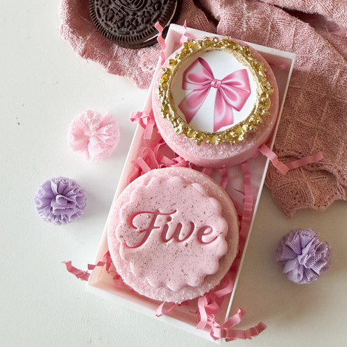 Script Number Five  Fondant /Cookie Embosser