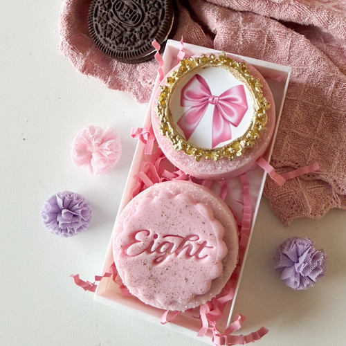   Script Number Eight   Fondant /Cookie Embosser