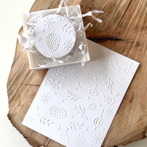 Winter Pine cone  Texture Parchment paper - TP305