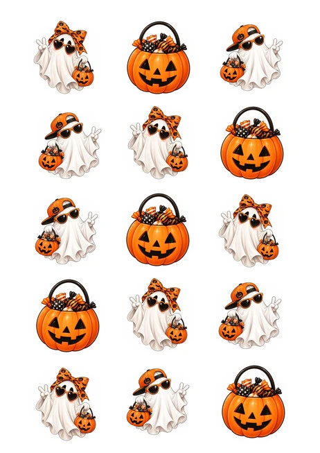 Cute Ghosts  Image edible image  