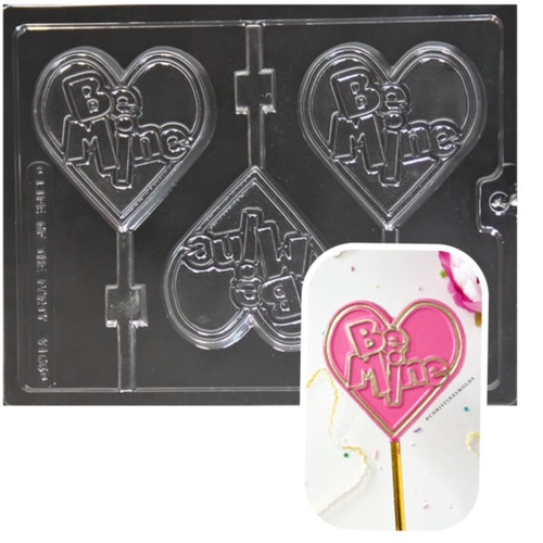 BE MINE LARGE HEART LOLLY