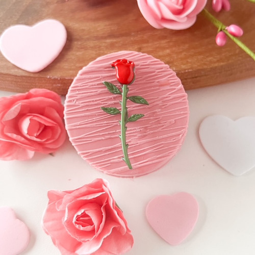 Long Stem Rose Mold Silicone 