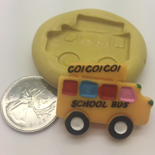  School bus Small  Silicone Mold 