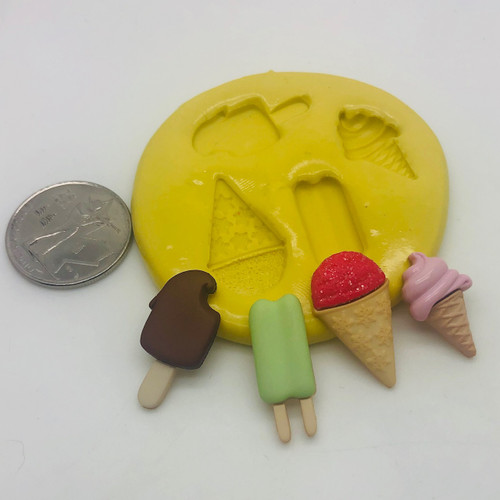 Ice Cream Frozen Treat mold set Silicone 