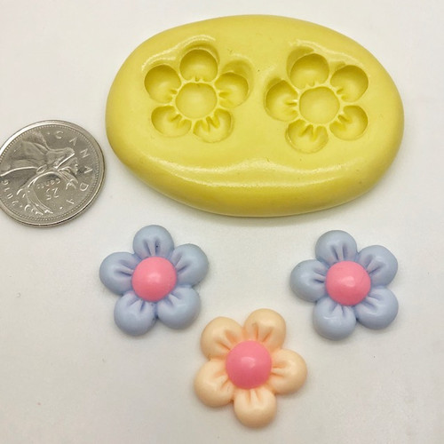 Flower puffy Daisy  Silicone Mold  