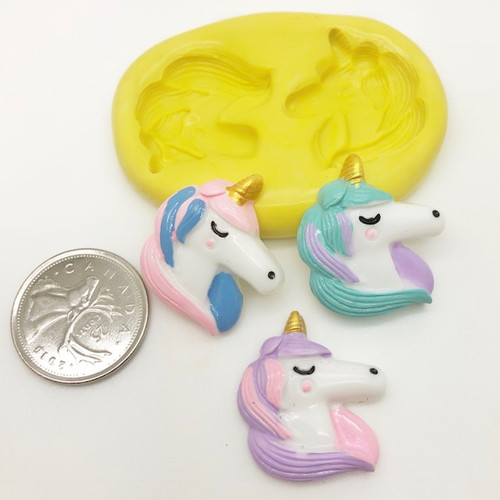 Unicorn Face Silicone Mold (2) Unicorn Face Silicone Mold (2)