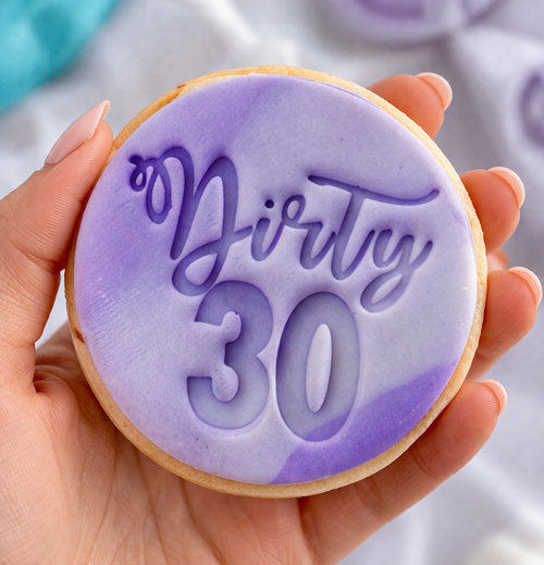 Dirty 30 Fondant /Cookie Embosser