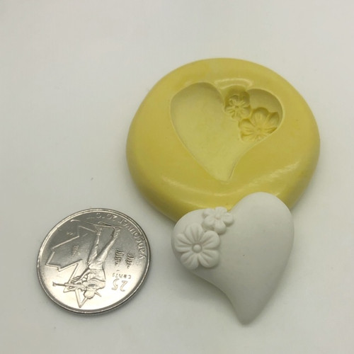 Heart with Flower Mold 