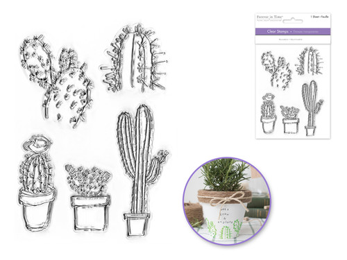 Cactus clear stamps