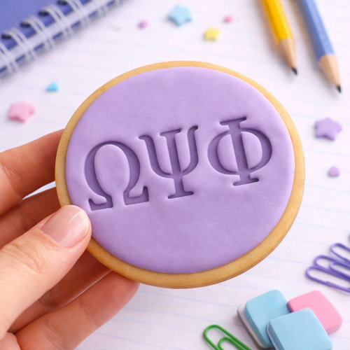 Omega psi phi Fondant /Cookie Embosser