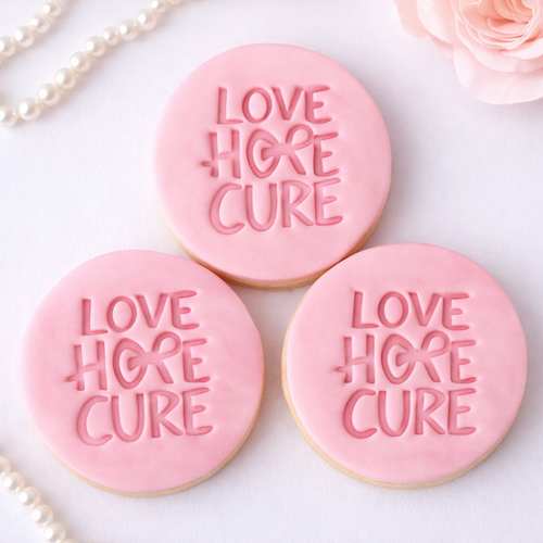 Love Hope Cure   Fondant /Cookie Embosser