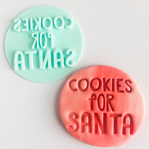 Cookies for Santa   Fondant /Cookie Embosser 