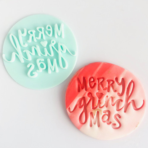 Merry Grich mas  Fondant /Cookie Embosser 