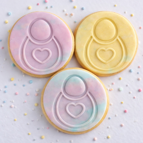 Baby Bib  Fondant /Cookie Embosser  