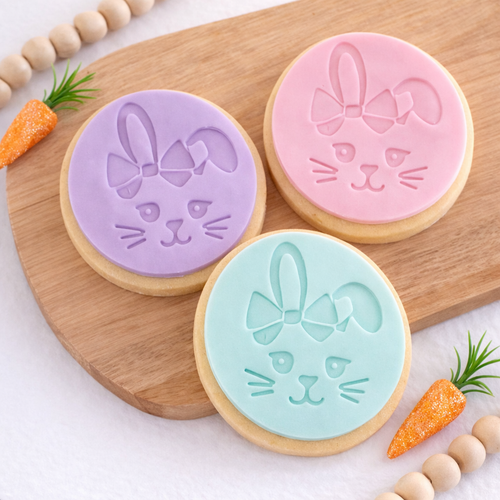 Bunny with bows  Fondant /Cookie Embosser  