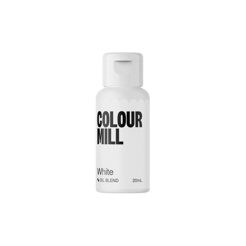 Oil Based Colouring 20ml White-Colourmil