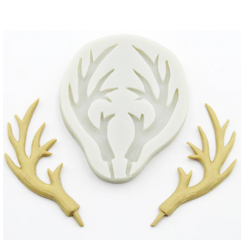 Antler (cupcake size) silicone mold  se41