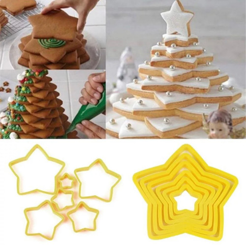 3d cookie tree star cutter set BN5C