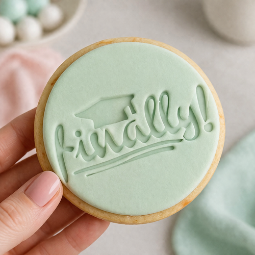Finally Graduation Fondant /Cookie Embosser  