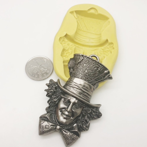 Xl Alice In Wonderland Mad Hatter Silicone mold (1) 