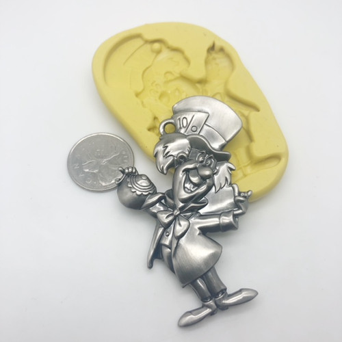 Xl Alice In Wonderland Mad Hatter  Silicone mold (#2) 