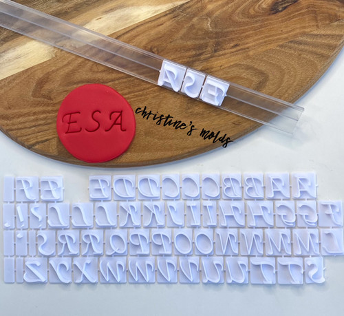 Alphabet Script Upper case   Embosser Set 