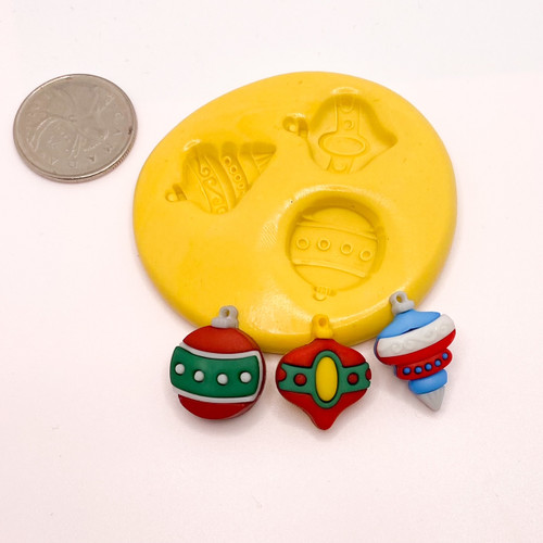 ornament Mini  trio Silicone Mold 