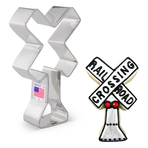 Railroad Crossing Sign Cookie Cutter -CC100