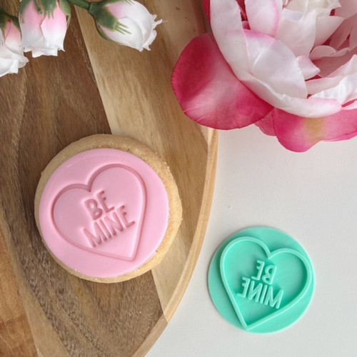 Be mine Conversation Heart Fondant /Cookie Embosser  