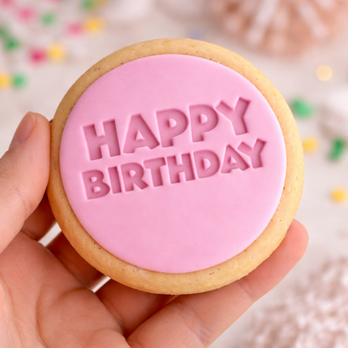 Happy Birthday mouse Font  Fondant /Cookie Embosser  