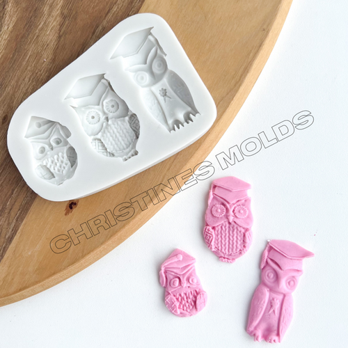  Graduation owls Mold  PM706