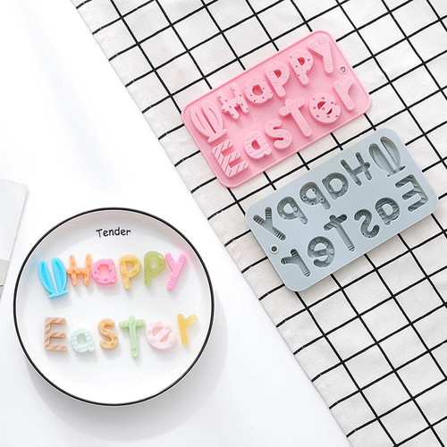 Happy Easter Letter Mat Silicone 