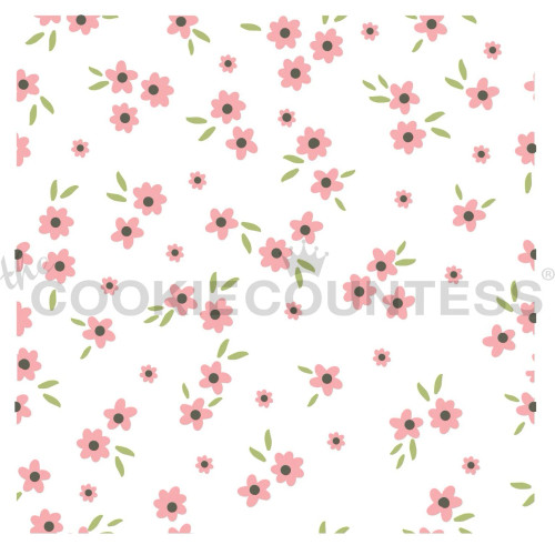 Ditsy Floral Pattern Stencil 3 Piece set