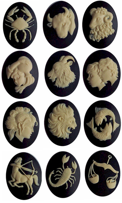 Zodiac Cameo Molds "pick your Sign" 