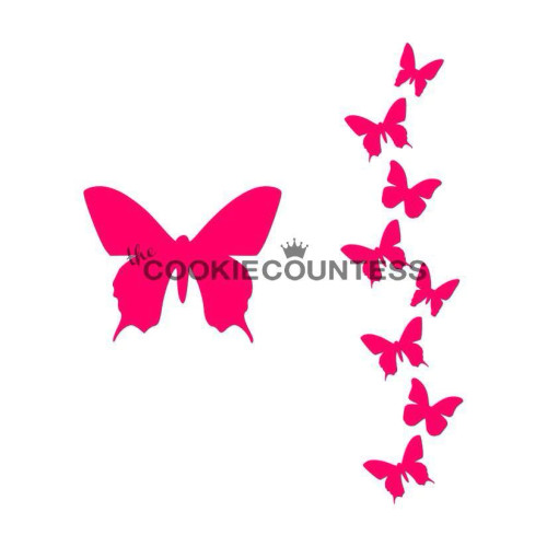Butterfly Trail Stencil