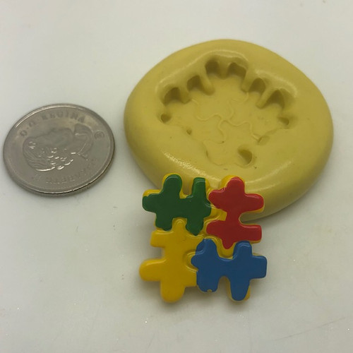 Autism Awareness Puzzle Piece Silcione Mold