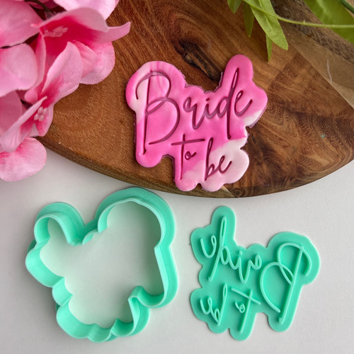 Bride to be  embosser and Cutter Set 