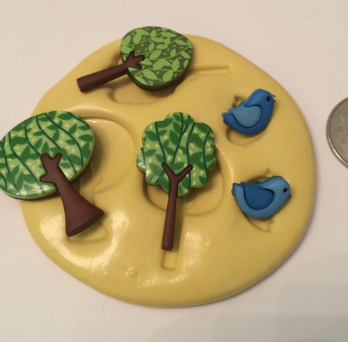 Tree / Bird Silicone Mold Set  