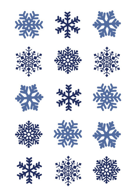Snowflakes edible image - em718