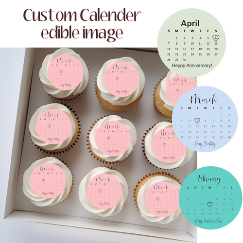 custom  edible image * any date , colour or occasion 