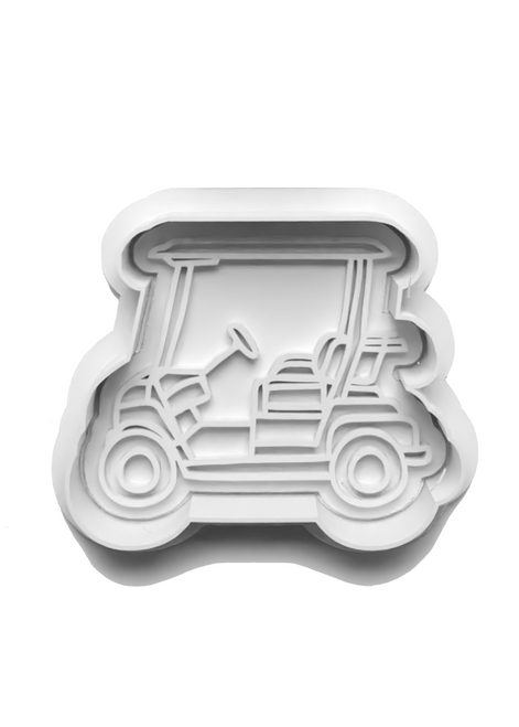 Golf Cart stamp and cookie cutter 