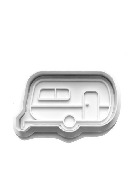 Camper Camping   stamp and cookie cutter 