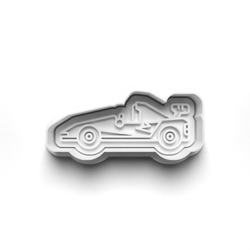Racing Car  stamp and cookie cutter 