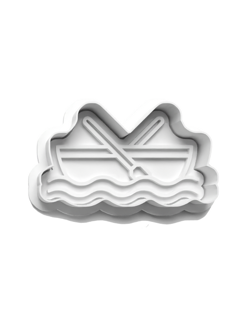 Fishing  boat  stamp and cookie cutter 