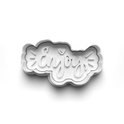 Enjoy stamp and cookie cutter 