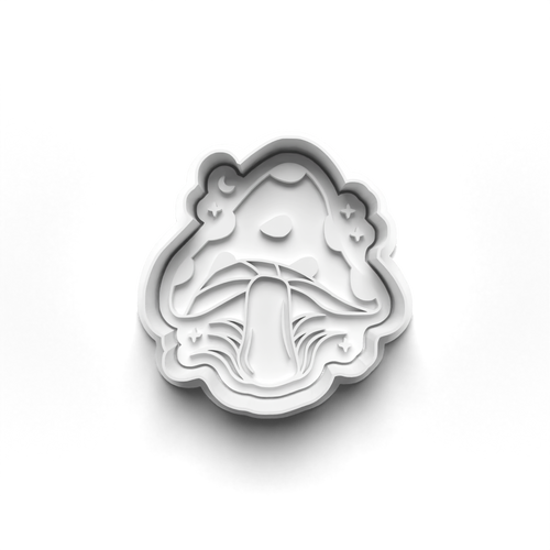 Mushroom Mystic stamp and cookie cutter cc384