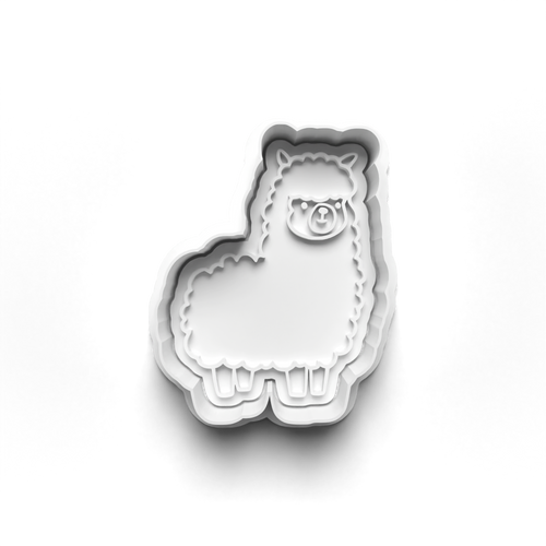 Llama Animal  stamp and cookie cutter cc421