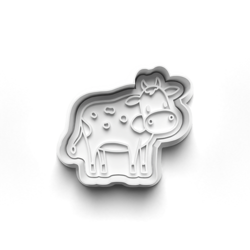 Cow  Animal  stamp and cookie cutter cc430