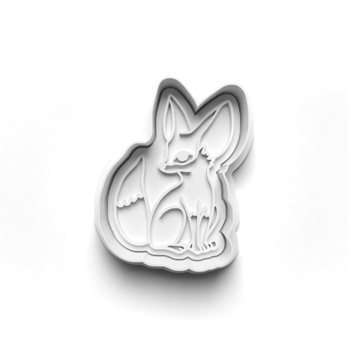 Fox  Animal  stamp and cookie cutter cc438